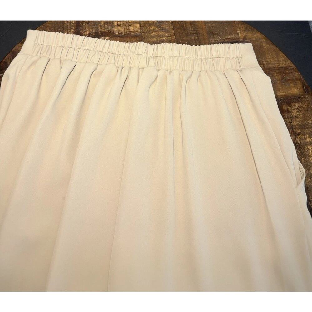 NWT Melloday Ivory/Cream Pull on Elastic Waist Pant Size Small New - Picture 9 of 11